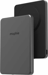mophie 401118236 Batterie Externe Powerstation Qi2 sans Fil Ultramince 5000 mAh 15W PD USB-C avec Cable USB-C Noir