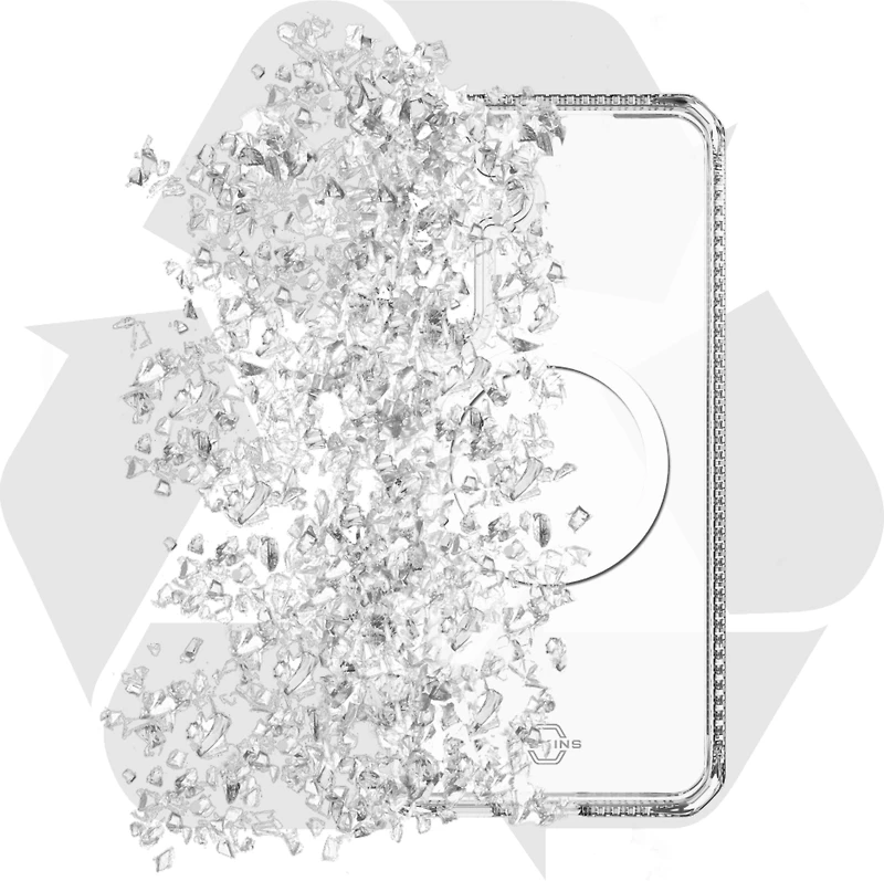 ITSKINS - Hybrid_R Clear MagSafe Case for Samsung Galaxy S25 FE - Transparent