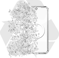ITSKINS - Hybrid_R Clear MagSafe Case for Samsung Galaxy S25 FE - Transparent