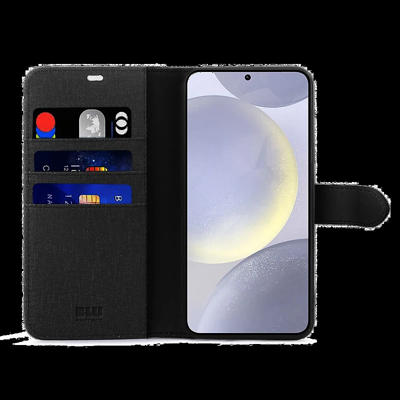 Blu Element BEF21252 Étui Folio 2 in 1 Noir pour Samsung Galaxy S25+