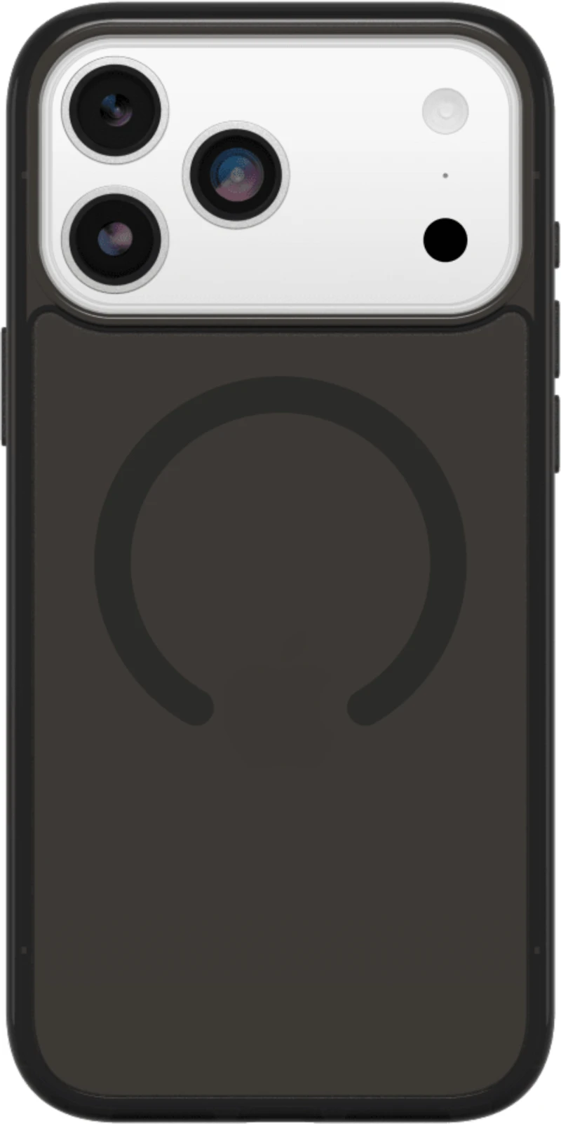 OtterBox 7798875 Étui Symmetry Clear MagSafe avec Contrôle de la Caméra Noir Mist (Noir) pour iPhone 17 Pro Max