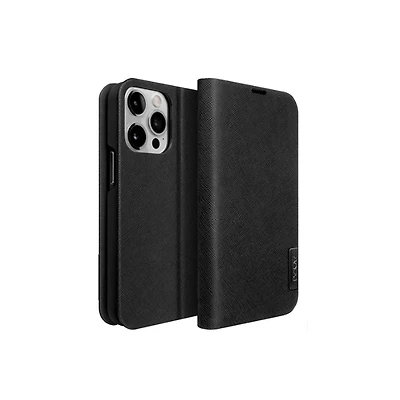 LAUT PRESTIGE FOLIO for iPhone 15 Pro - Black