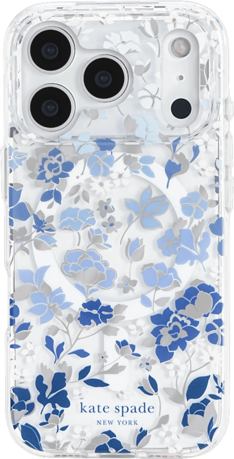Kate Spade - Protective MagSafe Case for Apple iPhone 17 Pro - Flowerbed Blue
