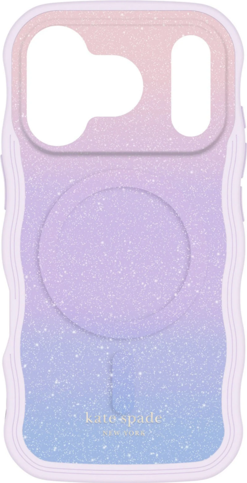 Kate Spade KS057330 Étui Wavy MagSafe Opal Glitter pour iPhone 17 Pro