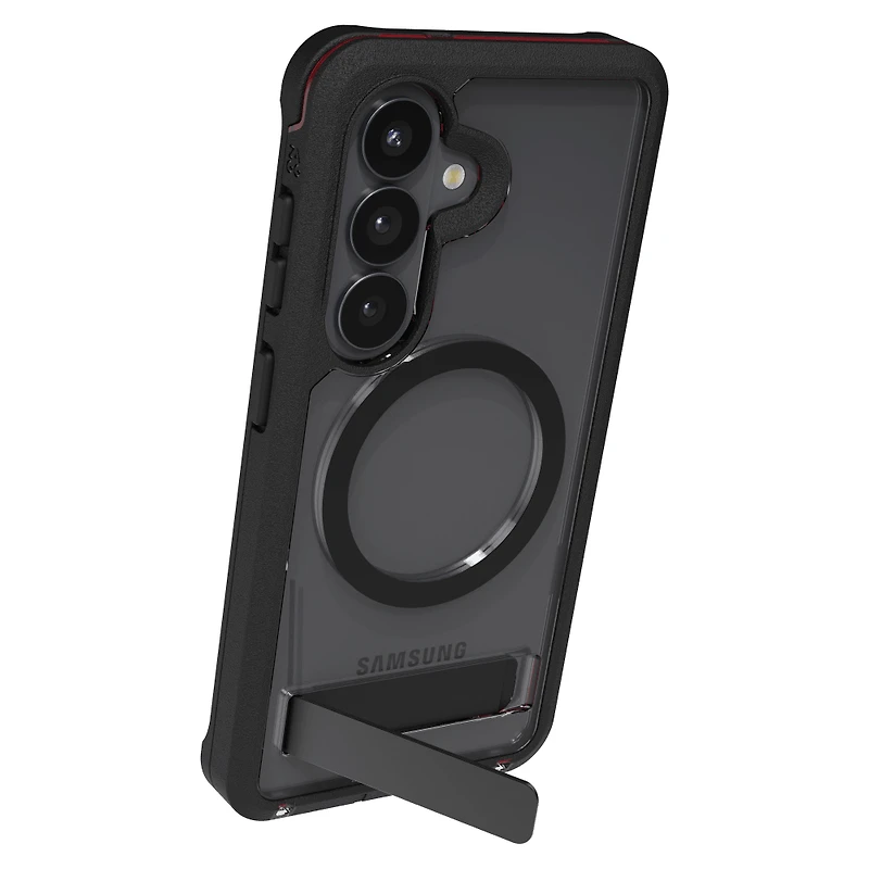 ZAGG - Rainier Snap Case with Kickstand for Samsung Galaxy S26 - Smoke Black