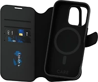PanzerGlass CARE Feature Tango Portefeuille deux en un iPhone 16 Pro - Noir