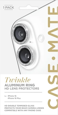 iPhone 16 Plus/16 Case-Mate Aluminum Ring Glass Lens Protector - Twinkle