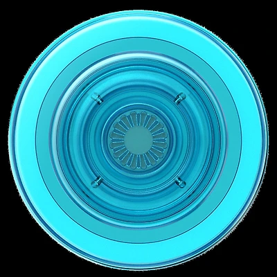 806877 PopGrip for MagSafe w/Magnetic Ring Adapter Translucent Electric Blue