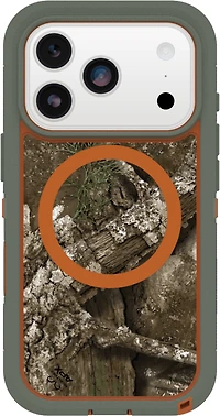 OtterBox 7798428 Étui Defender Pro XT Clear MagSafe avec Contrôle de la CaméraRealtree Apx (Vert) pour iPhone 17 Pro