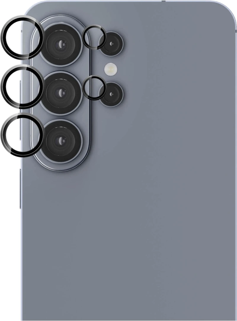 Samsung Galaxy S26 Ultra HyperGear Tempered Glass Camera Rings Lens Protection - 2 Pack clear