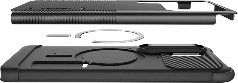 Spigen - Étui Slim Armor avec aimants, noir, pour Samsung Galaxy S26 Ultra