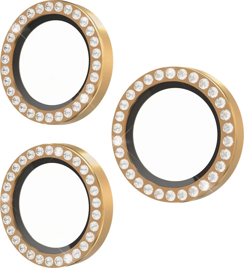 Kate Spade - Aluminum Ring Camera Lens Glass Protector for Apple iPhone 17 Pro Max  /  iPhone 17 Pro - Set in Stone Gold