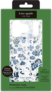 Kate Spade - Protective MagSafe Case for Apple iPhone 17 Pro - Flowerbed Blue