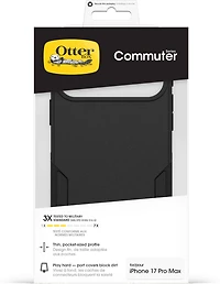 OtterBox 7798338 Étui Commuter MagSafe avec Contrôle de la Caméra Noir pour iPhone 17 Pro Max