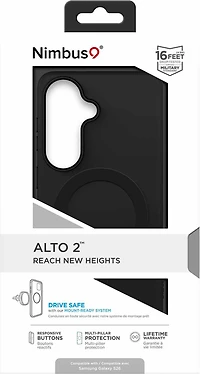Nimbus9 N9ALMSSAMGS26BLK Étui Alto 2 avec Magnets Noir pour Samsung Galaxy S26