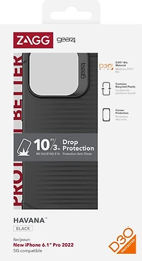 GEAR4 - iPhone 14 Pro Gear4 D3O Havana Case - Black