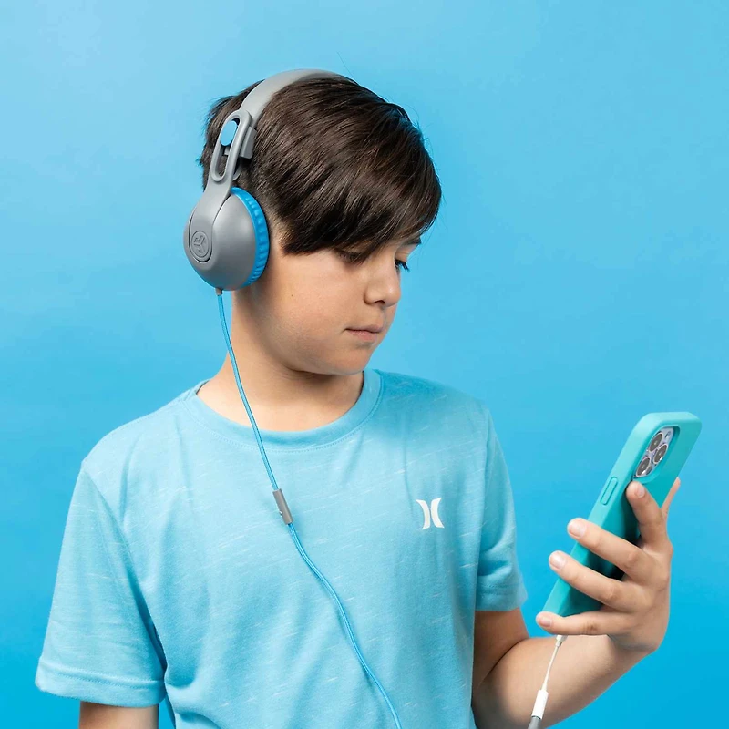 JLab - JBuddies Studio 2 Wireless Headphones Grey/Blue