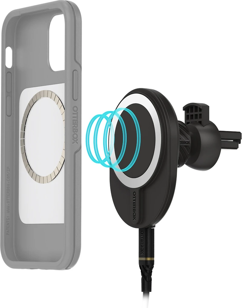 OtterBox 7881162 Support de Ventilation pour Chargeur sans Fil Noir