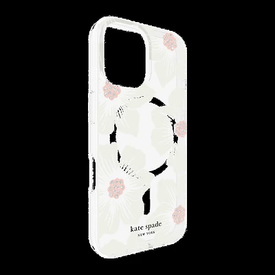 iPhone 16 Kate Spade Protective Prints MagSafe Case - Hollyhock Floral