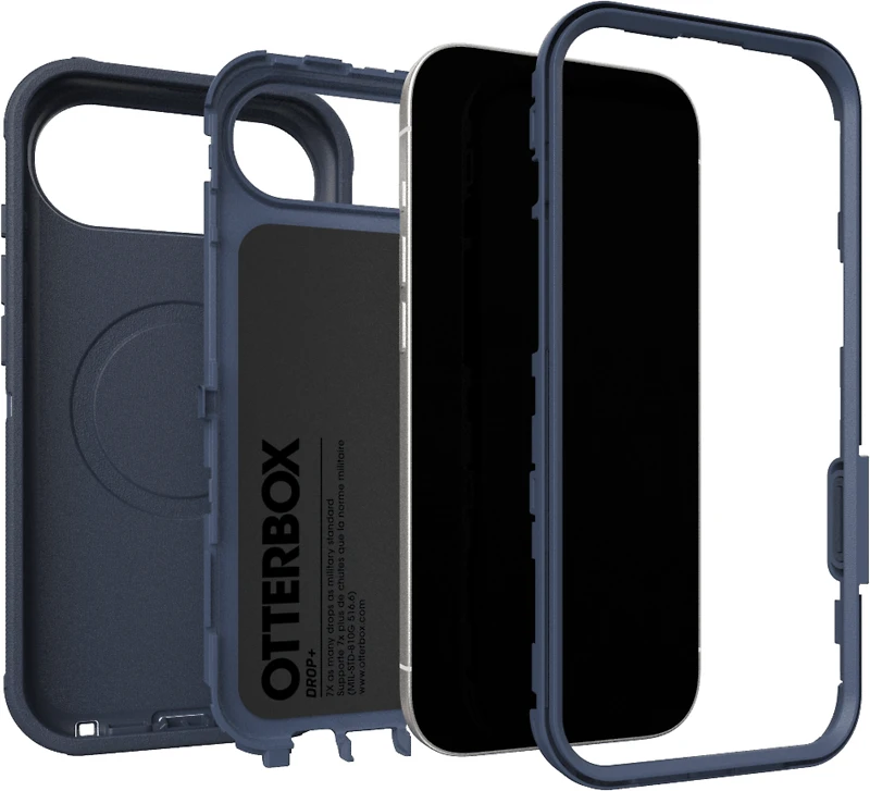 OtterBox 7798416 Étui Defender Pro MagSafe avec Contrôle de la Caméra Riverside (Bleu) pour iPhone Air