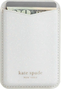 Magnetic Wallet Compatible with MagSafe White Glitter