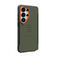 Samsung Galaxy S26 Ultra UAG Civilian w/Magnet Case - Olive Drab/Orange