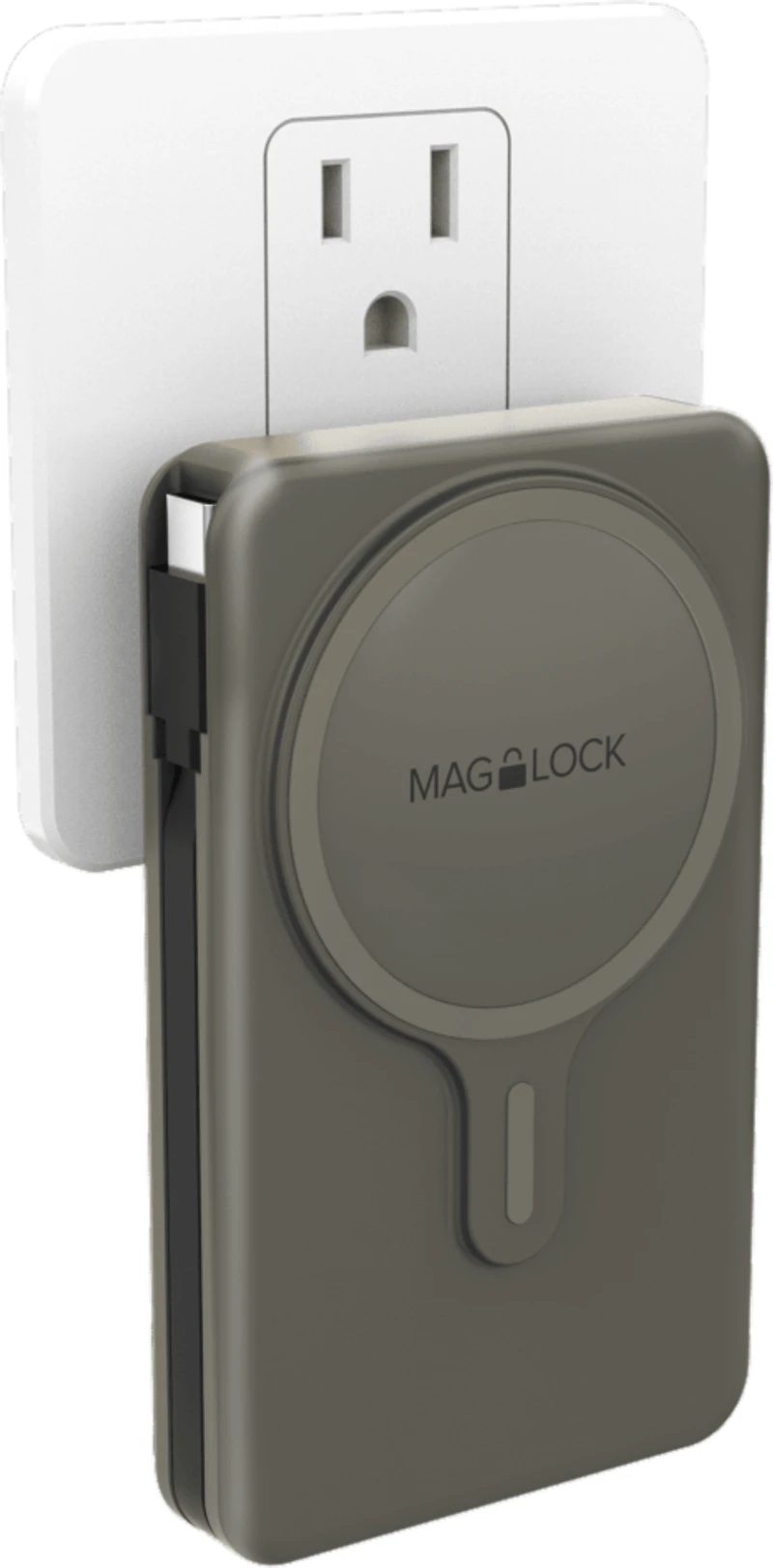 Maglock Hub All-In-One Wireless Power Bank 5000 mAh Black