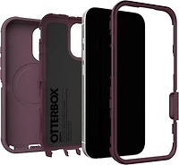 OtterBox Étui Defender Pro MagSafe avec Contrôle de la Caméra Trailhead (Violet) pour iPhone 17