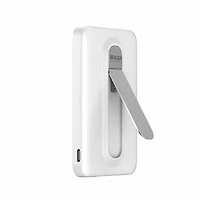 Blu Element BEPBQi25KWH SLIM Batterie Externe sans Fil Qi2 avec Support 5K Blanc