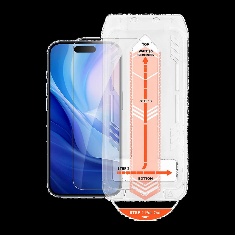 iPhone 16 Pro Max HyperGear HD Tempered Glass Screen Protector w/ Easy Installation Applicator Tray