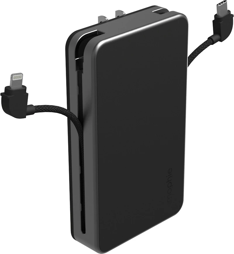 Mophie - Powerstation Plus 2024 Ac Power Bank 10000 Mah - Black