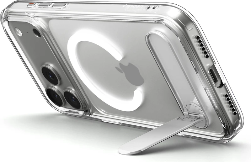 Spigen - Slim Armor Essential S MagFit Case Clear White for iPhone 17 Pro Max