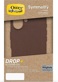 OtterBox - Symmetry Cactus Leather MagSafe Case for Apple iPhone 16 - Rich Adobe