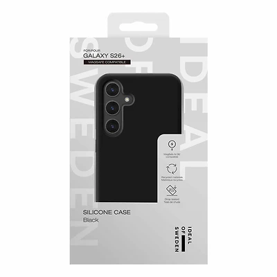Ideal of Sweden - Silicone Case w/Magnets Black for Samsung Galaxy S26+