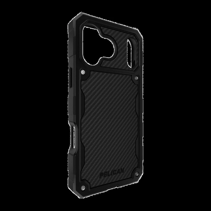 iPhone 17 Pro Max Pelican Shield MagSafe w/Holster Case - Carbon Fiber