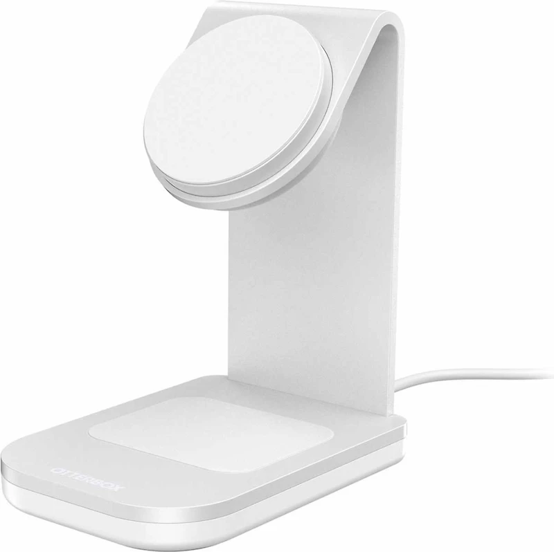 OtterBox - Qi2 2-in-1 Wireless Charging Stand 25W White