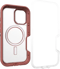 iPhone 16 Otterbox Defender XT Clear Pro w/ MagSafe Series Case - Clear/Red