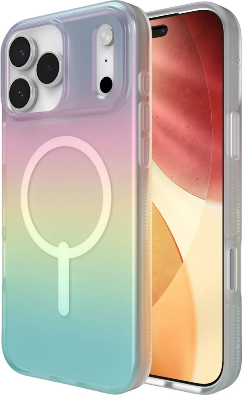 iPhone 17 Pro Max ZAGG Graphene Milan Snap Case - Matte Iridescent