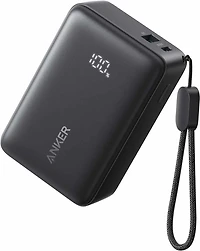 Anker - 10000mAh 30W Compact Portable Battery Black