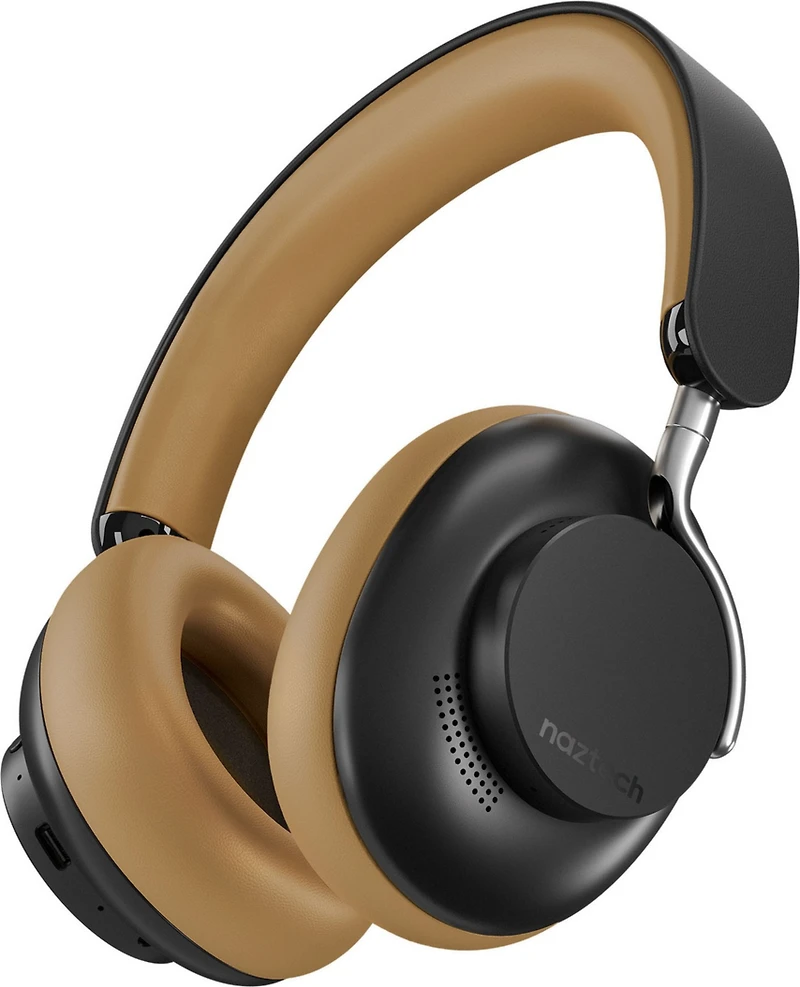 Naztech Aura 360 ANC Wireless Noise Cancelling Over-the-Ear Headphones - Black