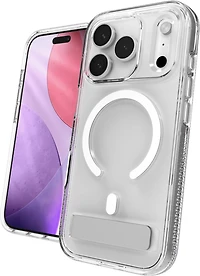 ZAGG - Crystal Palace Snap Case with Kickstand for Apple iPhone 17 Pro - Clear