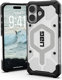 Urban Armor Gear (UAG) - Pathfinder Clear MagSafe Case for Apple iPhone 17 - Ice and Silver
