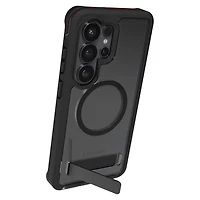 ZAGG - Rainier Snap Case with Kickstand for Samsung Galaxy S26 Ultra - Smoke Black