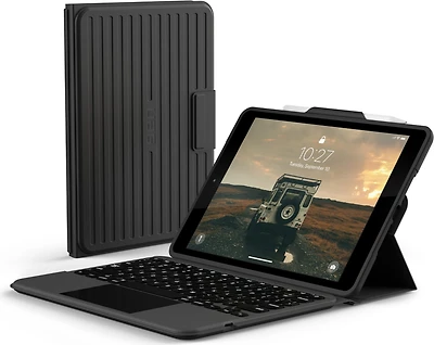 UAG - iPad 10.2" (2019-2021) (7th-9th Gen) Rugged Bluetooth Keyboard w/Trackpad Case - Black