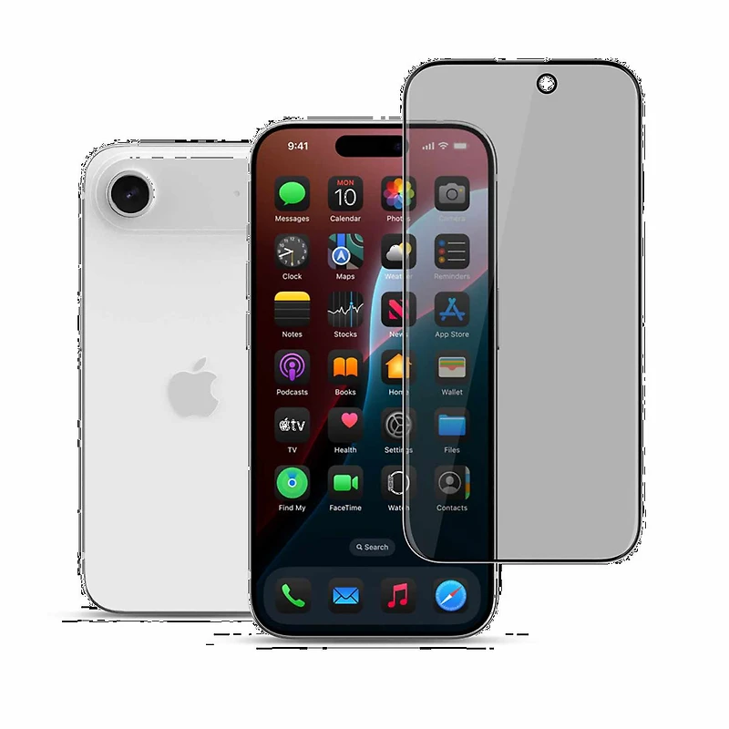 22 cases 22PRIIP17PA Protecteur D'écran en Verre Trempé Privacy pour iPhone Air