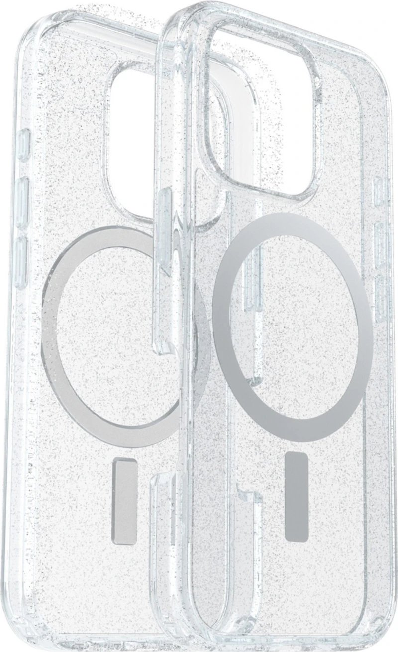iPhone 16 Pro Otterbox Symmetry Clear w/ MagSafe Series Case - Clear - Stardust 3.0