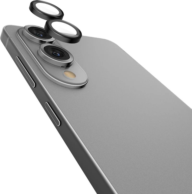 Samsung Galaxy S25 Edge Case-Mate Aluminum Ring Glass Lens Protector - Black