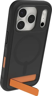 iPhone 17 Pro ZAGG Graphene Sedona Snap Kickstand Case - Flood Black/Orange