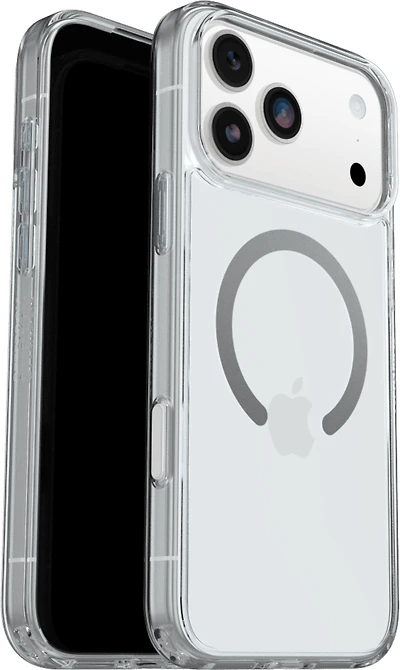 OtterBox 7798855 Étui Symmetry Clear MagSafe avec Contrôle de la Caméra Clear with Bleu Tint (Clear) pour iPhone 17 Pro Max
