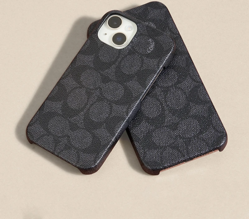 iPhone 15/14/13 Coach Slim Wrap Signature C Case